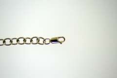 Sterling Silver Link Bracelet With Cross Charm