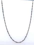 Vintage Sterling Silver Rope Chain Necklace