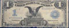 Series 1899 Black Eagle Silver Certificate, Circulated. 236