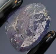 Flat Rose Cut! 8.54ct violet blue Tanzanite