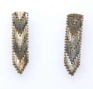 Vintage Sterling Silver Braided Earrings