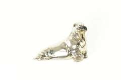 Sterling Silver 3D Walrus Arctic Marine Mammal Figurine