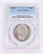 MS66 1965 Kennedy Half Dollar - Graded PCGS Toned!