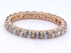 Sterling Silver Cubic Zirconia Band