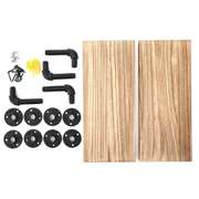 2PCS Wall Mounted Industrial Pipe Shelves