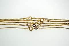 Italian Sterling Silver Box Chain Lot