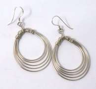 Vintage Sterling Silver Dangle Earrings