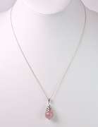 Ravishing Rose Quartz Pendant Necklace in Sterling Silver