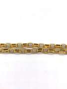18k yellow Gold oval shaped curb chain