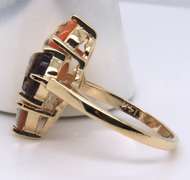 Vintage Yellow Gold Cameo Cluster Ring