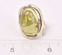 Amazing Amber Ring in Sterling Silver