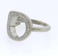 Sparkling 18kt Movado Pave Diamond Fancy Ring