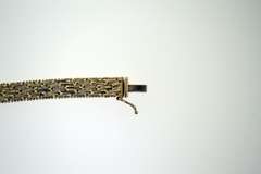 Italian Sterling Silver Riccio Chain Flat Mash Bracelet