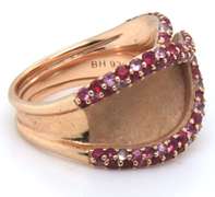 Effy Pink Sapphire and Ruby Bypass Ring