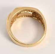 Tasteful Man's 5 Diamond Ring