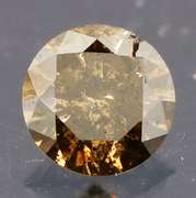 Eye catching 0.34ct smooth cut Chocolate Diamond solitaire