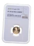 PF70 UCAM 2018-W $5 American Gold Eagle - Graded NGC