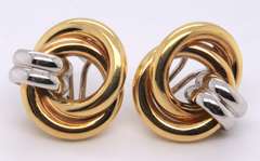 Fabulous 18kt Interlocking Circle Earrings
