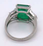 Green Cubic Zirconia Sterling Silver Ring
