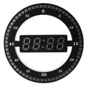 12 Inch LED Digital Ring Wall Clock Automatic