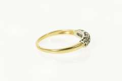 14K Yellow Gold Classic Retro Diamond Wedding Band Ring