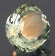 Brilliant 4.40ct platinum green Amethyst