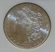 1881-S Morgan Dol NGC MS-63, satin