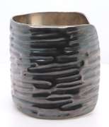 Vintage Sterling Silver Mexiso Cuff Bangle