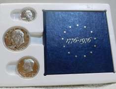 1976 3-pc Silver BiCentennial PRF Set