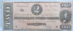 $ 2 Feb 17 1864 Series CSA Note