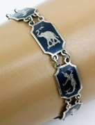 Vintage Sterling Siam Bracelet