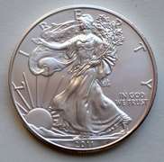 2011 W Uncirculated Silver Eagle With Box & Paper