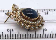 Gold Plated Gemstone Dangle Earrings