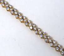 Vintage Sterling Silver Cubic Zirconia Bracelet