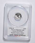 PR69DCAM 1998-W $10 Statue Of Liberty 1/10 Oz .999 Fine Platinum PCGS