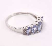 Darling Purple Gemstone Ring in White Gold