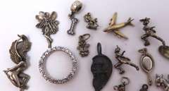 Vintage Sterling Silver Group Lot of Charms