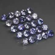 Glittering 5.34ct bright blue violet Tanzanite set