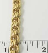 Fabulous 29" Textured 18K Link Necklace