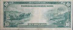 Series 1914 $10 Federal Reserve Note, Circulated. FR934