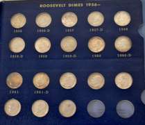 Roosevelt Silver Dimes Complete 1946-64