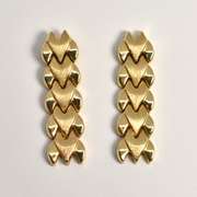 Unusual 14k Link Dangle Earrings