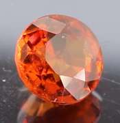 Amazing red orange color in this 2.66ct Garnet