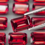 Ravishing wine red 8.49ct untreated Garnet set