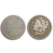 1880 & 1881 O Morgan Dollars