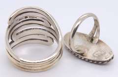 Group Lot of 4 Sterling Silver Rings