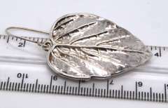 Sterling Silver Israel Leaf Earrings