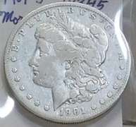 1901-S Morgan Dol  circ  harder date