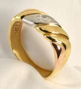 Man's Ring with Marquise Diamond