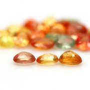 Heated only! 6.60ct fancy color Sapphire set